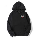 CDG Play Heart NEW X Printed Hoodie