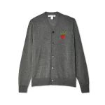 CDG Shirt x brett westfall mid grey starberry cardigan