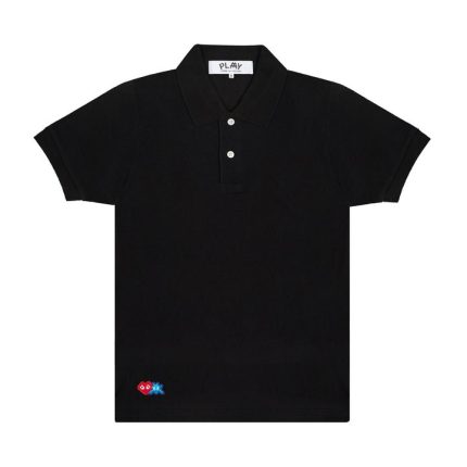 Play Polo Red Invader Heart & Blue Emblem (Black)