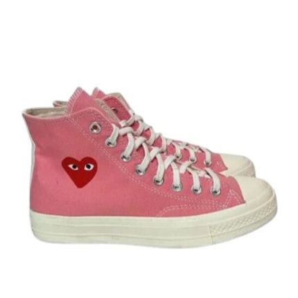 CDG Play x Converse Chuck 70 High Bright Pink