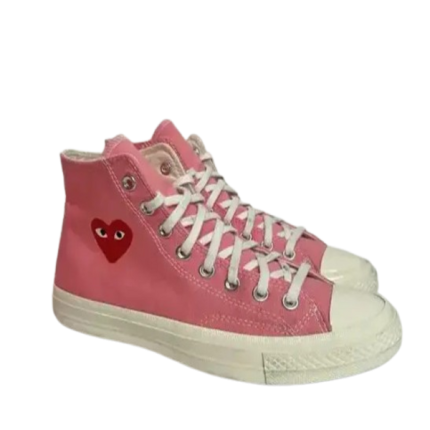 CDG Play x Converse Chuck 70 High Bright Pink