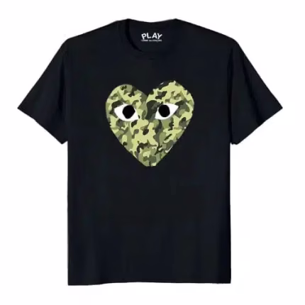 Comme des Garcons Heart Camo Tee